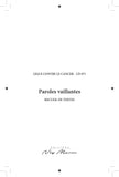 Paroles vaillantes