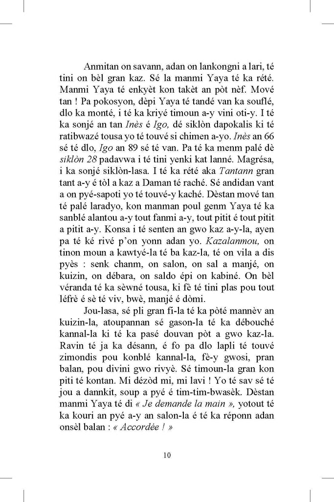 Soukou Nyanmé (version créole)