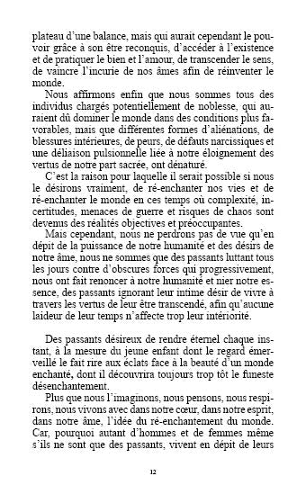 Le ré-enchantement de soi et du monde pour gérer les chaos